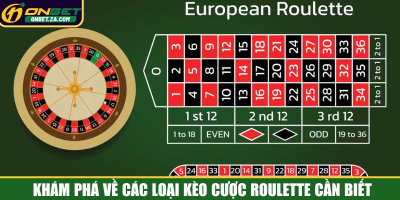 Khám phá về các loại kèo cược Roulette cần biết