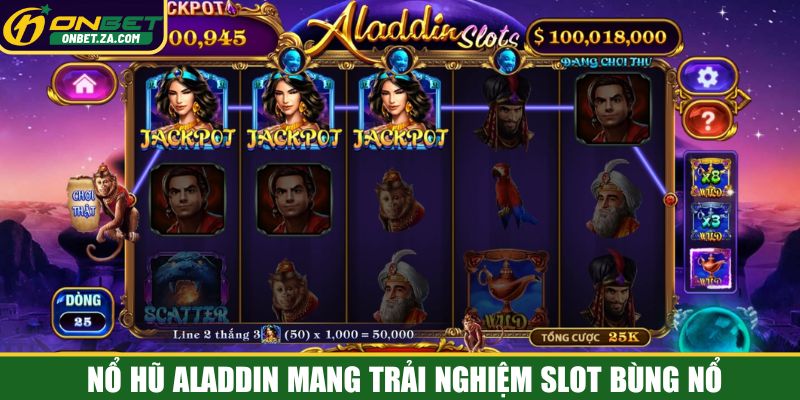 Nổ hũ Aladdin mang trải nghiệm slot bùng nổ