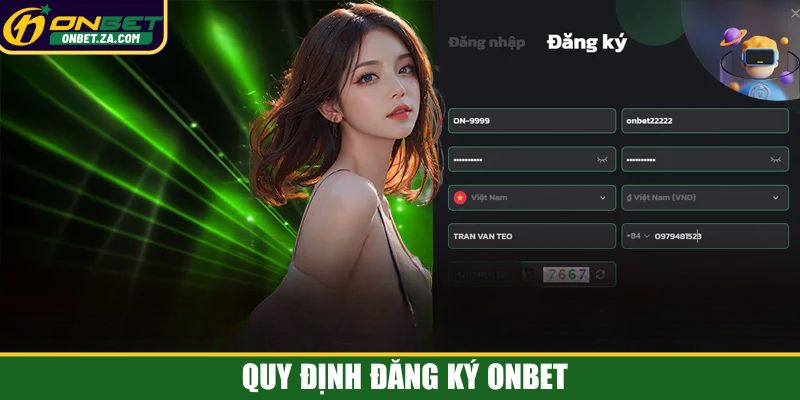 Quy định đăng ký Onbet